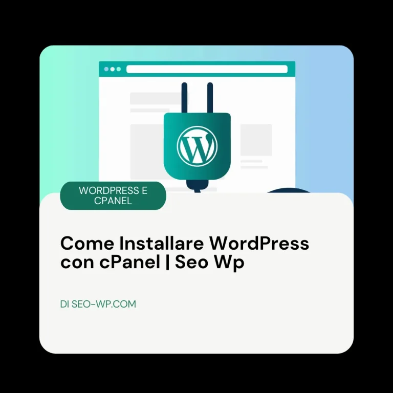 immagine che rappresenta l'installazione di WordPress in una grafica innovativa