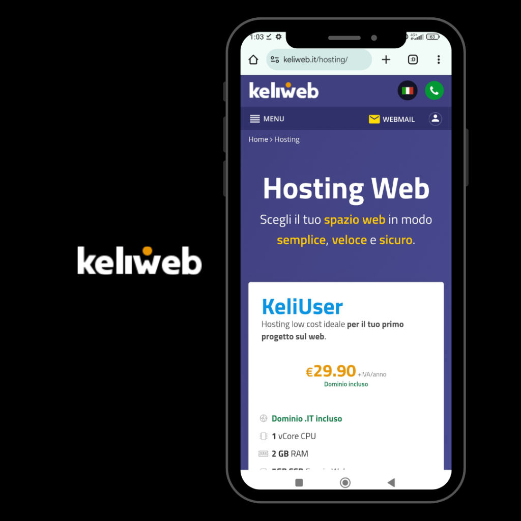 Logo e Screenshot di Keliweb